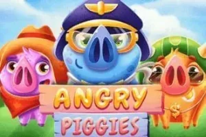 Angry Piggies slot logo