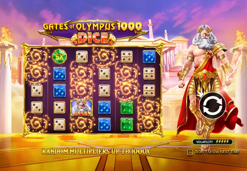 Gates of Olympus 1000 Dice slot screenshot