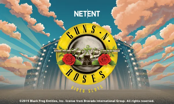 Guns N&rsquo; Roses Video Slots logo &mdash; NetEnt