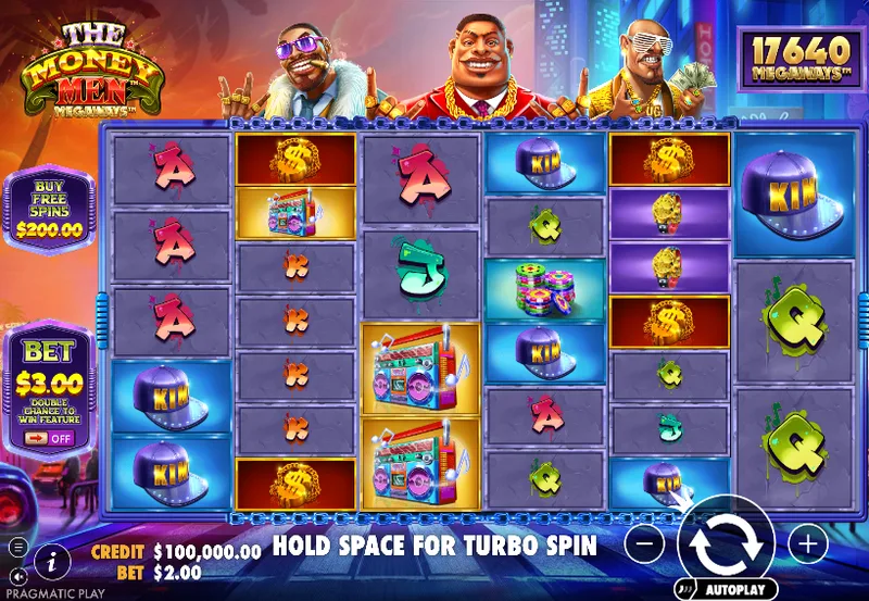 The Money Men Megaways slot screenshot