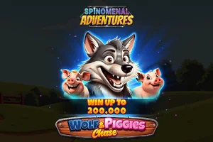 Wolf & Piggies Chase slot logo